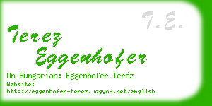 terez eggenhofer business card